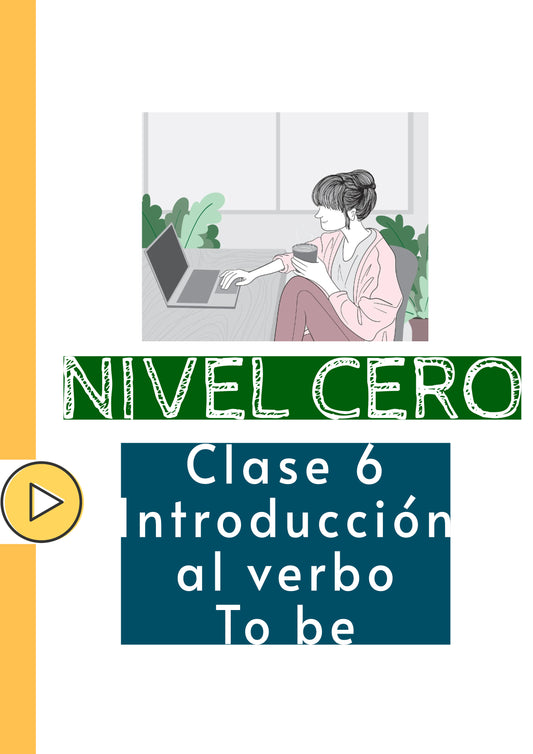 Nivel cero Clase 6 Todo sobre el verbo TO BE-Adriana Languages