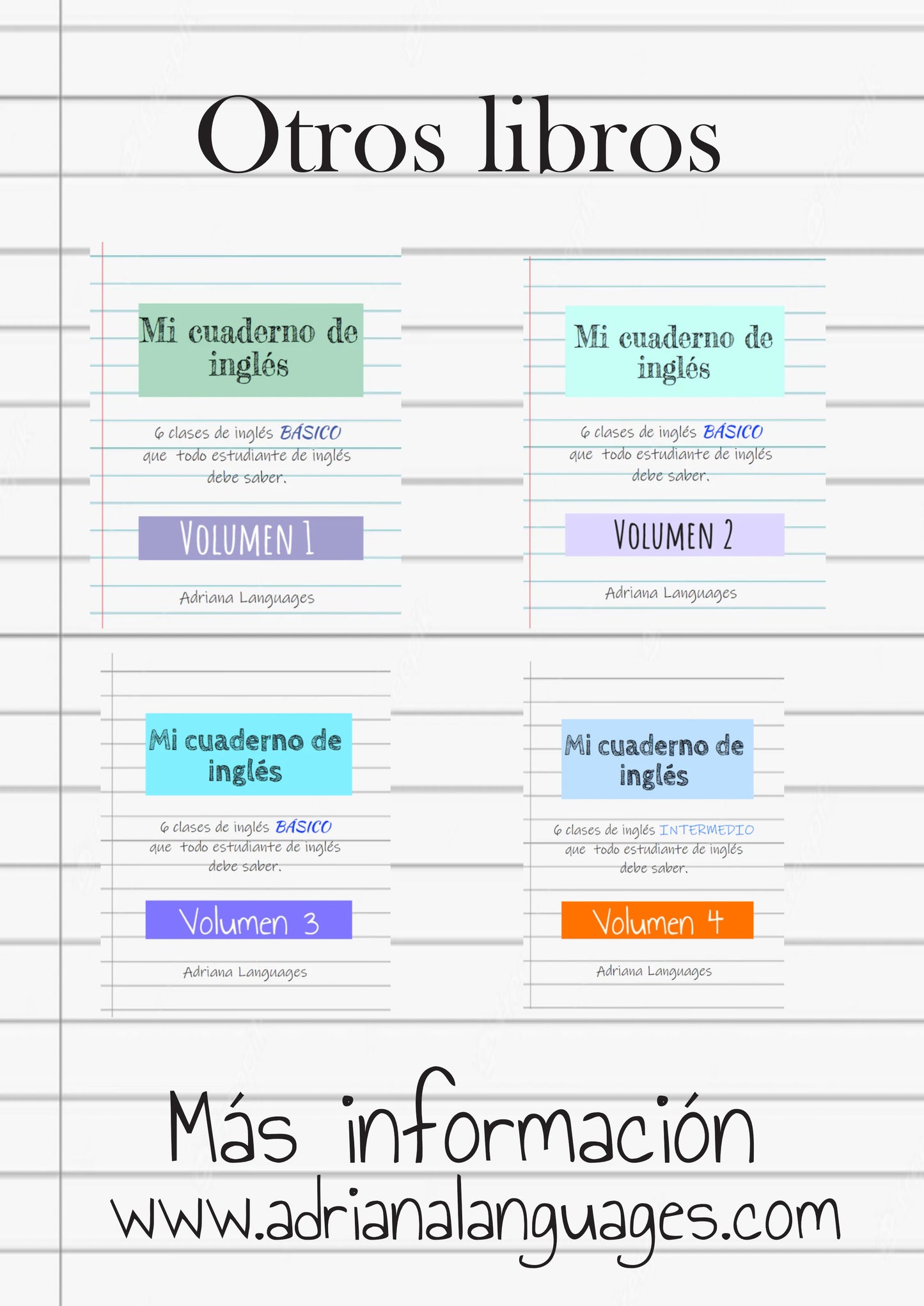 Mi cuaderno de inglés volumen 5 inglés intermedio